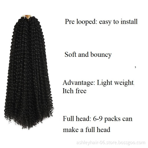 Crochet Water Wave Ombre Braiding Hair For Passionate Twist Synthetic Braid Hair